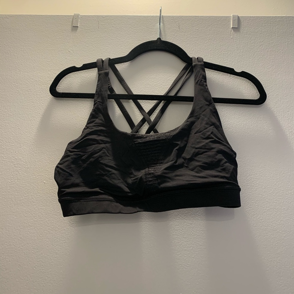 Lulu lemon black sports bra